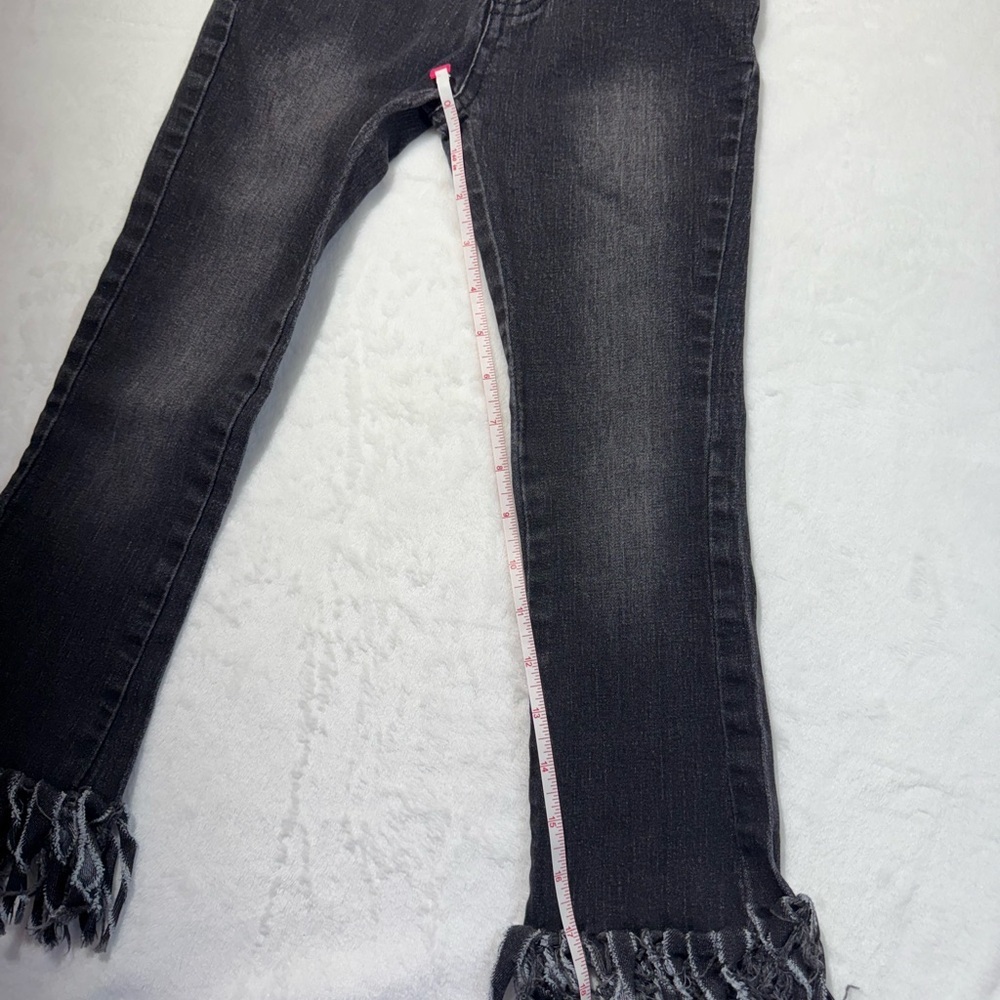 Boutique Fringed Girls Black jeans - Picture 3 of 9
